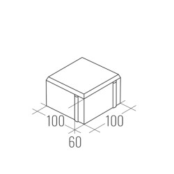 Форма — Тротуарная плитка Квадрат 4К6ф 100*100*60